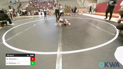 36 lbs Rr Rnd 2 - Malik Mitchell, Pin-King All Stars vs Ashtyn Williams, Locust Grove Youth Wrestling