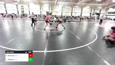 132 lbs Quarterfinal - Peter Bilaniuk, Tech Squad vs Luis Malave, Nova Wrestling Club