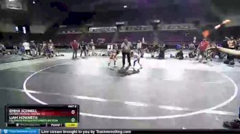 49 lbs Round 5 (10 Team) - Liam Howarth, Colorado Regulators Wrestling Club vs Emma Schnell, Victory Training Center