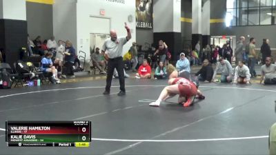 170 lbs Round 3 (16 Team) - Kalie Davis, Midwest Assassins vs Valerie Hamilton, Illinois