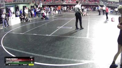 85 lbs Cons. Round 3 - Truin Meneely, Iron Hawk Wrestling Academy vs Madden Lueking, 2TG