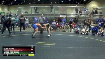 125 lbs Round 2 (6 Team) - Jacob Thompson, Michigan Grappler RTC vs Luke Banas, American Gladiators-Havoc
