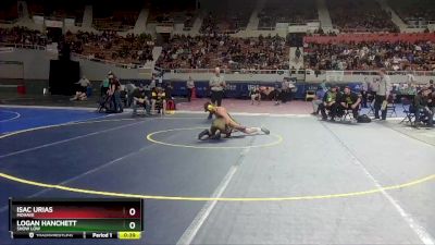 D3-144 lbs Cons. Round 3 - Logan Hanchett, Show Low vs Isac Urias, Mohave