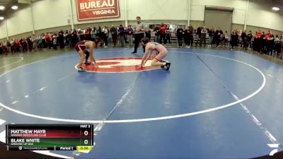 120 lbs Cons. Round 2 - Blake White, Ground Up USA vs Matthew Mayr, Ranger Wrestling Club