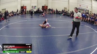 75 lbs Round 4 (6 Team) - Ryland Howard, Idaho vs Wyatt Melchi, Indiana Blue