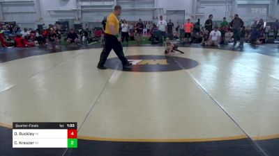 45-B lbs Quarterfinal - Owen Buckley, MI vs Collin Kreuzer, WI