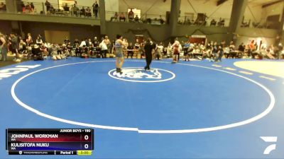 190 lbs Champ. Round 2 - JohnPaul Workman, WA vs Kulisitofa Nuku, WA