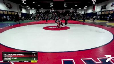 132 lbs Quarterfinal - Olloyorjon Timurov, Beverly Hills vs Michael Kase, Chaminade