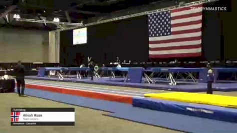 Aliyah Rose - Tumbling, Team Legacy - 2021 USA Gymnastics Championships