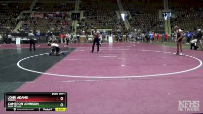 7A 120 lbs Quarterfinal - John Adams, Auburn vs Cameron Johnson, Alma Bryant