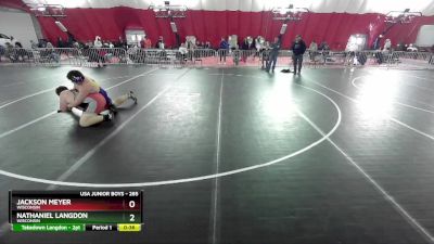 285 lbs Cons. Semi - Jackson Meyer, Wisconsin vs Nathaniel Langdon, Wisconsin