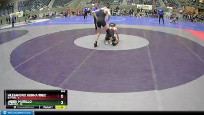 140 lbs Semis (4 Team) - Aiden Murillo, Riverside vs Alejandro Hernandez, Dayton