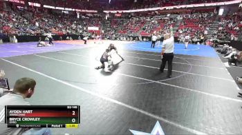 D2-145 lbs Quarterfinal - Ayden Hart, Winneconne vs Bryce Crowley, Omro