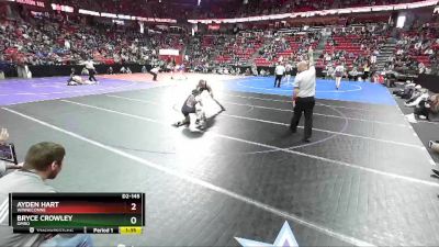 D2-145 lbs Quarterfinal - Ayden Hart, Winneconne vs Bryce Crowley, Omro