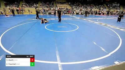 80 lbs Quarterfinal - Charlotte Booth, Sperry Wrestling Club vs Clara Paschall, Broken Arrow Wrestling Club