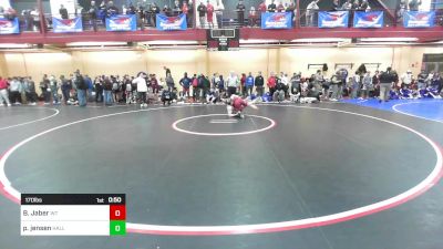 170 lbs Consi Of 32 #2 - Braedan Jaber, Whittier vs Patrick Jensen, Hall