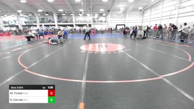 125 lbs Quarterfinal - Max Finkel, Burlington vs Gabriel Correa, Refinery WC