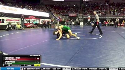 1A-132 lbs Cons. Round 3 - Sam Myer, St. Edmond vs Kendrick Huck, Nashua-Plainfield