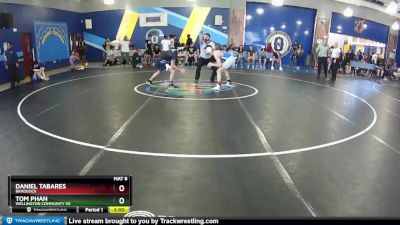 120 White Quarterfinal - Daniel Tabares, Braddock vs Tom Phan, Wellington Community Hs