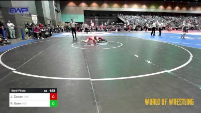 58 lbs Semifinal - Jagger Cowan, JWC vs Riddic Bunn, Victory Wrestling Club,wa