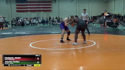 285 lbs Cons. Round 5 - Steven Marra, Mount Union vs Marquel Henry, Ohio Wesleyan