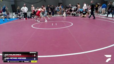 138 lbs Semifinal - Jack Malinconico, CA vs Ames-Michael Hoevker, CA