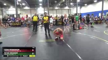 112 lbs Round 5 (6 Team) - Peter Dranger, Indiana Outlaws vs Titan Henderson, American Gladiators-Red