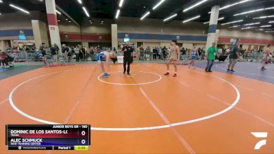 160 lbs Quarterfinal - Dominic De Los Santos-Lopez, Texas vs Alec Schmuck, WAR Training Center