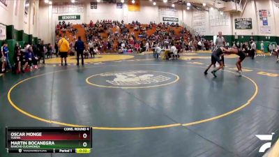 120 lbs Cons. Round 4 - Oscar Monge, Tustin vs Martin Bocanegra, Rancho Cucamonga