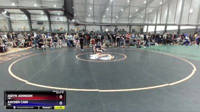 120 lbs Cons. Round 3 - Aidyn Johnson, WA vs Kayden Cain, WA