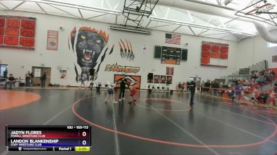 105-113 lbs Round 1 - Jadyn Flores, Powell Wrestling Club vs Landon Blankenship, Cody Wrestling Club