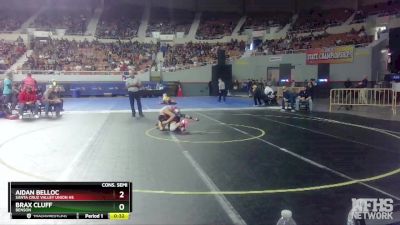 D4-106 lbs Cons. Semi - Aidan Belloc, Santa Cruz Valley Union Hs vs Brax Cluff, Benson