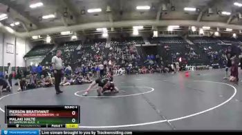 77 lbs Round 4 (6 Team) - Pierson Braithwait, Columbus Wrestling Organization vs Malaki Halte, G.I. Grapplers Black