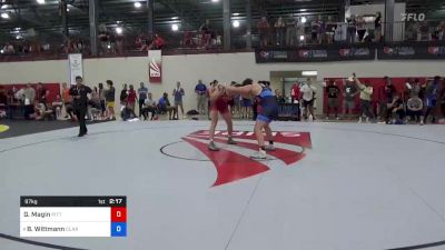 97 kg Round Of 16 - Geoffrey Magin, Pittsburgh Wrestling Club vs Brett Wittmann, Clarion RTC