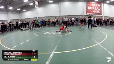 83-88 lbs Round 3 - Ollie Jones, Battlecats Wrestling Club vs Makayla Santiago, Guerrilla Wrestling (GWA)