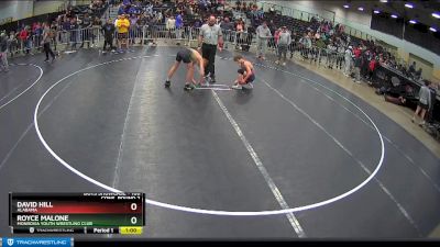 106 lbs Cons. Round 2 - David Hill, Alabama vs Royce Malone, Monrovia Youth Wrestling Club