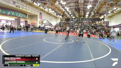 165 Boys Semifinal - Aliaksandr Kikiniou, Poway vs Brae Sepulveda, La Costa Canyon