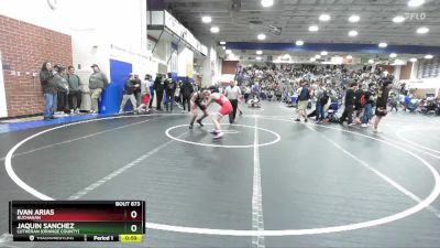 132 lbs Cons. Round 3 - Ivan Arias, Buchanan vs Jaquin Sanchez, Lutheran (Orange County)