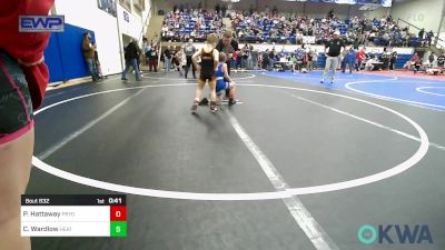 55 lbs Consolation - Paxton Hattaway, Pryor Tigers vs Clayton Wardlow, Heat