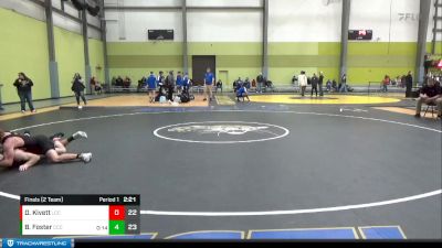 125 lbs Finals (2 Team) - Dalton Kivett, Labette Community College vs Brady Foster, Cloud Community College