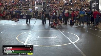 56 lbs Cons. Round 3 - Jacob Lewis, Mechanicsburg vs Luke Linz, St Gertrude