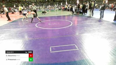 75 lbs Consi Of 4 - Dominic Bocchino, Wyckoff vs Jackson Pressman, Shore Thing WC