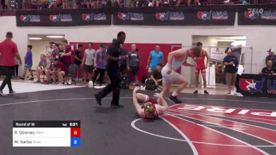 70 kg Round Of 16 - Ryder Downey, Panther Wrestling Club RTC vs Matthew Sarbo, Pennsylvania