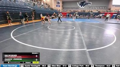 157 lbs Round 2 - Ian McGehee, Memphis University School vs Maddoc Johnson, Rockwall