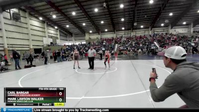 100 lbs Champ. Round 1 - Carl Bargar, Sanderson Wrestling Academy vs Mark Lawson Walker, Morgan Wrestling Club