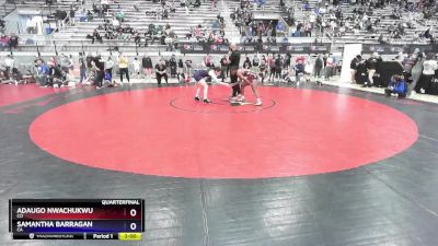 62 lbs Quarterfinal - Adaugo Nwachukwu, CO vs Samantha Barragan, CA