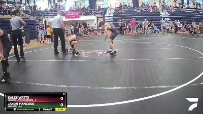 75 lbs Round 2 (6 Team) - Jaxon Mancuso, Mat Rats vs Kaleb Watts, Violent Little Machines