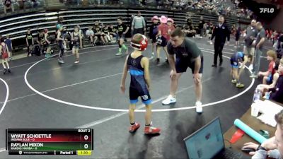 50 lbs Round 1 (6 Team) - Wyatt Schoettle, Indiana Blue vs Raylan Mixon, Kansas Mamba