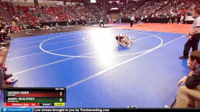 D3-106 lbs Champ. Round 1 - Avery Skalitzky, Waterloo vs Jayden Geier, Westby