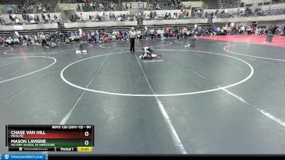 90 lbs Champ. Round 1 - Mason LaVigne, Victory School Of Wrestling vs Chase Van Hill, Mn Elite